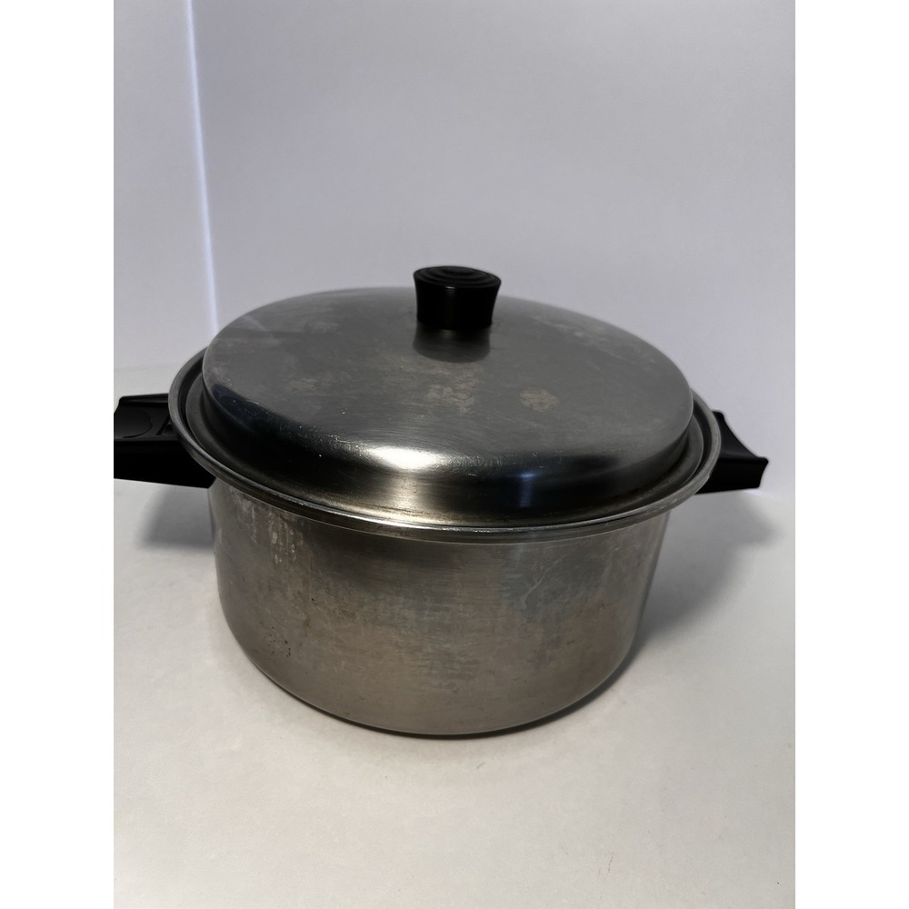 Lustre Craft 6-quart Stockpot 3-ply 18-8 Stainless Steel w/ Lid Made In USA
